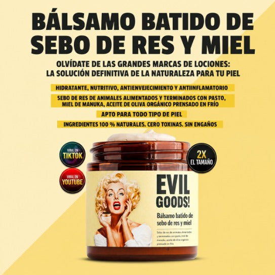 EVIL GOODS! El bálsamo limpio que reemplaza todas tus cremas en una sola fórmula.